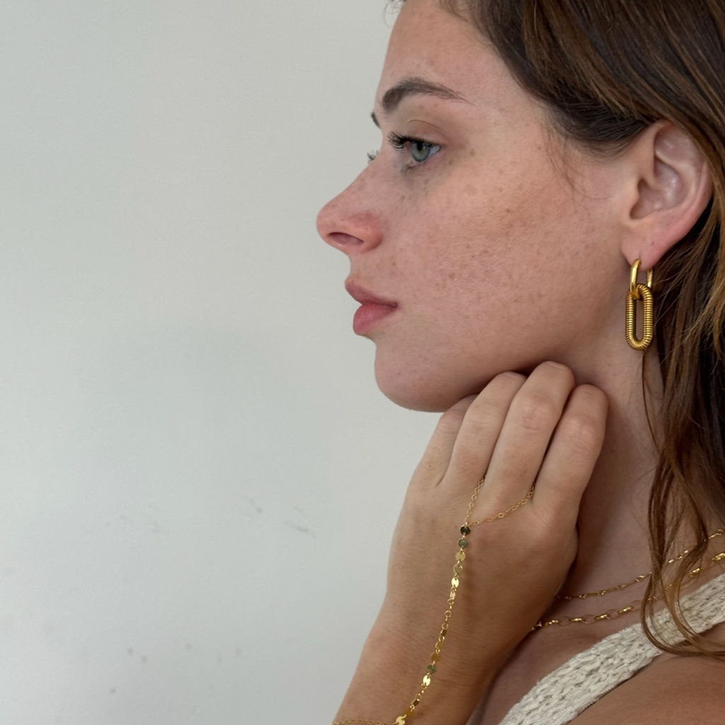Double Link Earrings