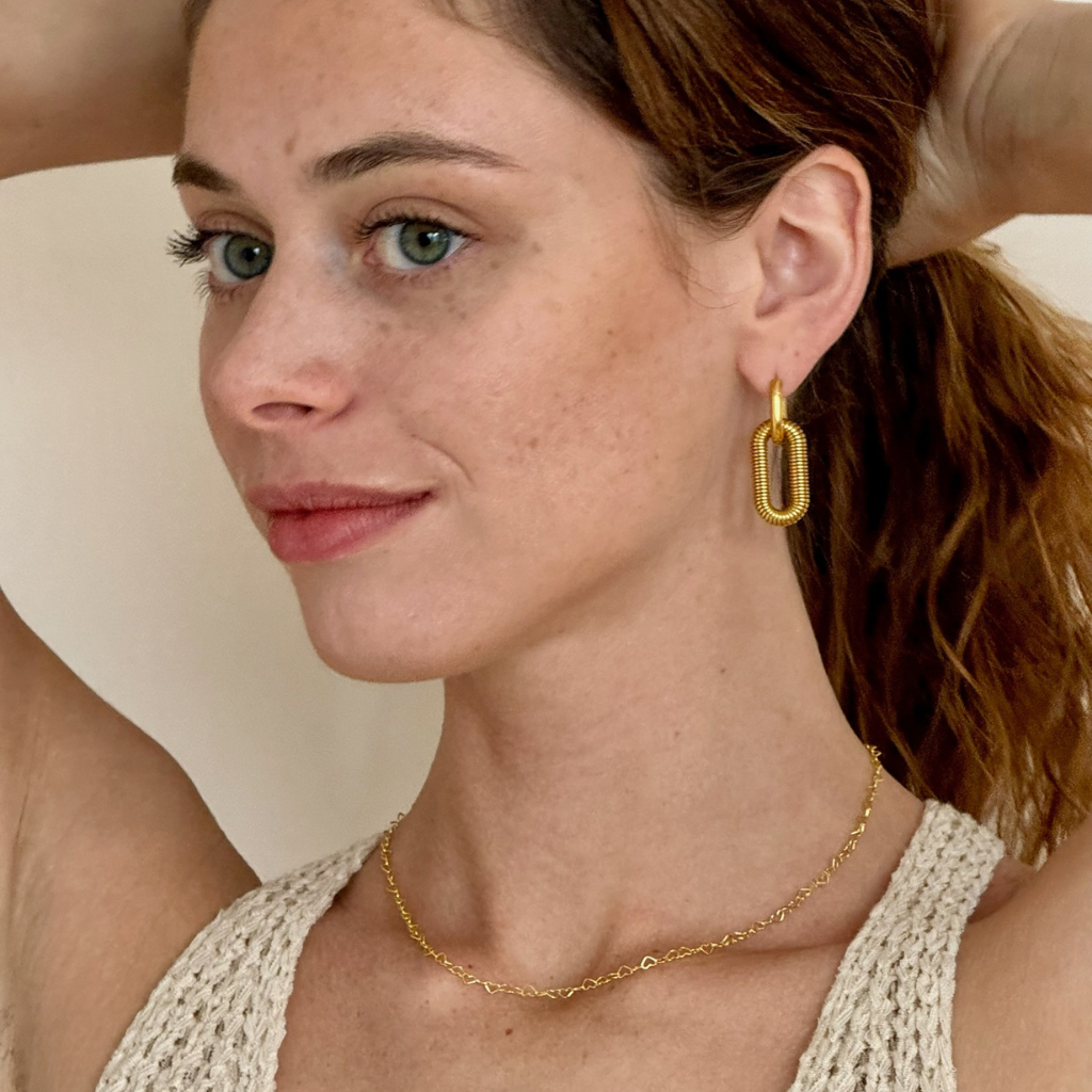 Double Link Earrings