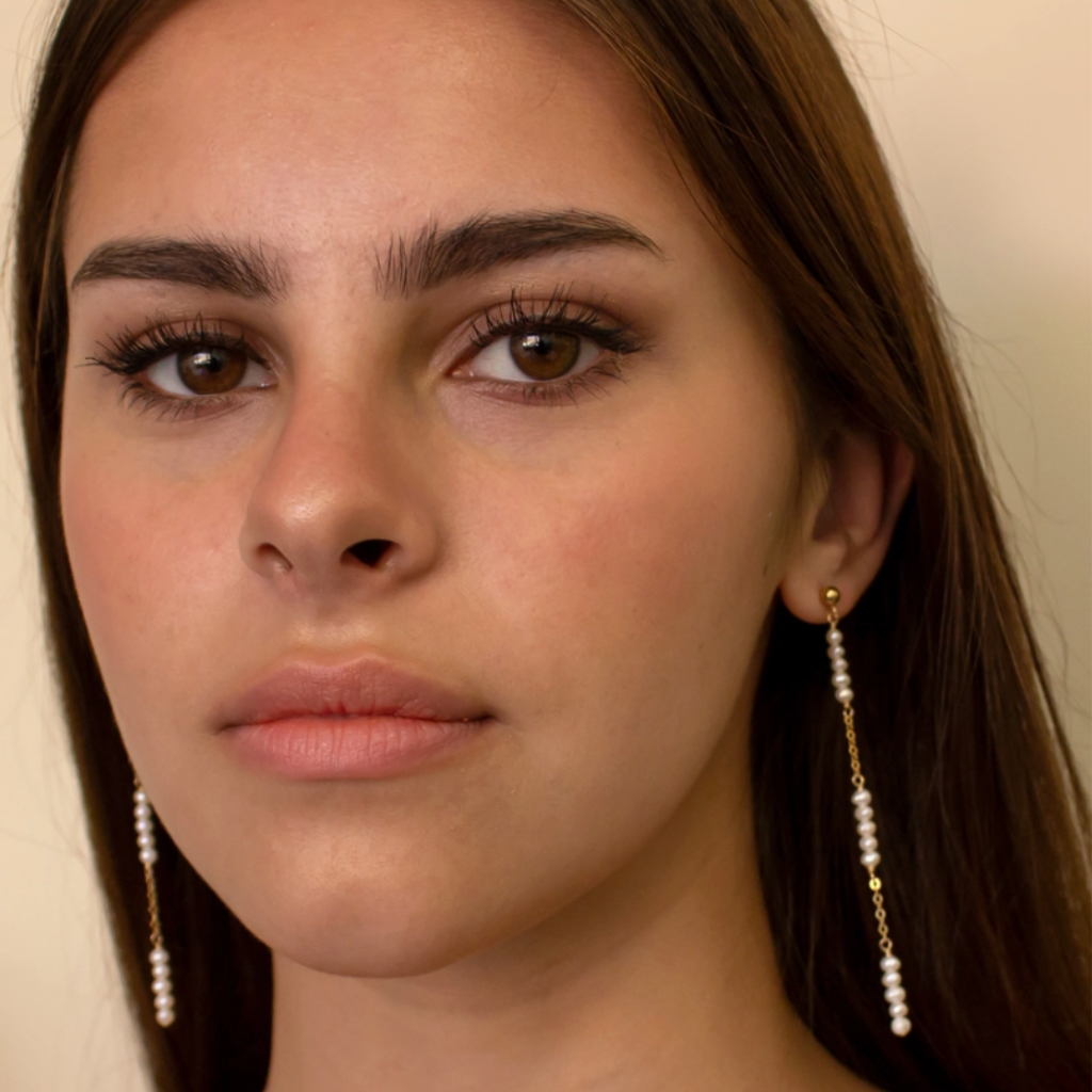Delicatessa Earrings - Long Freshwater Pearl Earrings