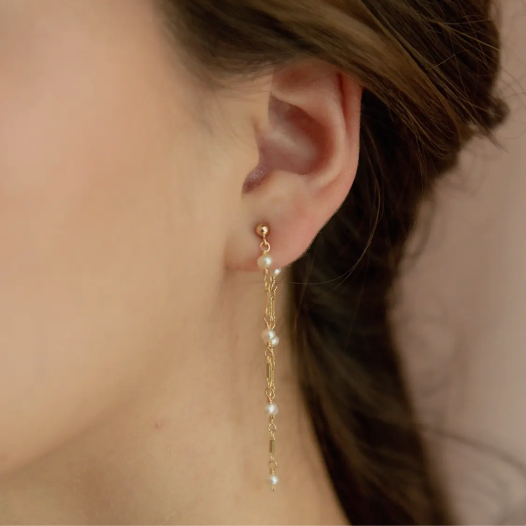 Cascade Pearl Drop Earrings