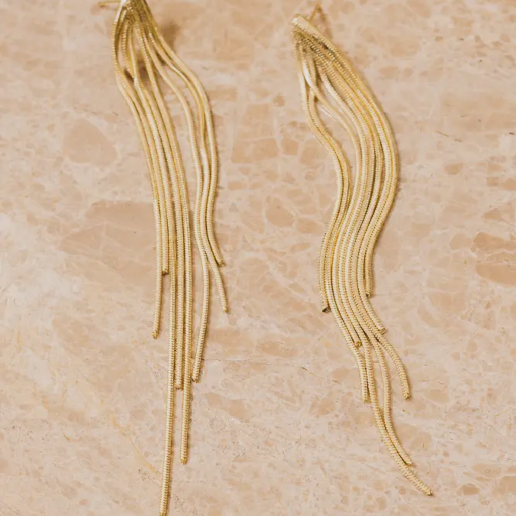 Fringe earrings