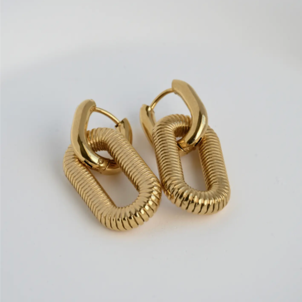 Double Link Earrings