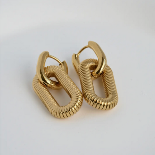 Double Link Earrings