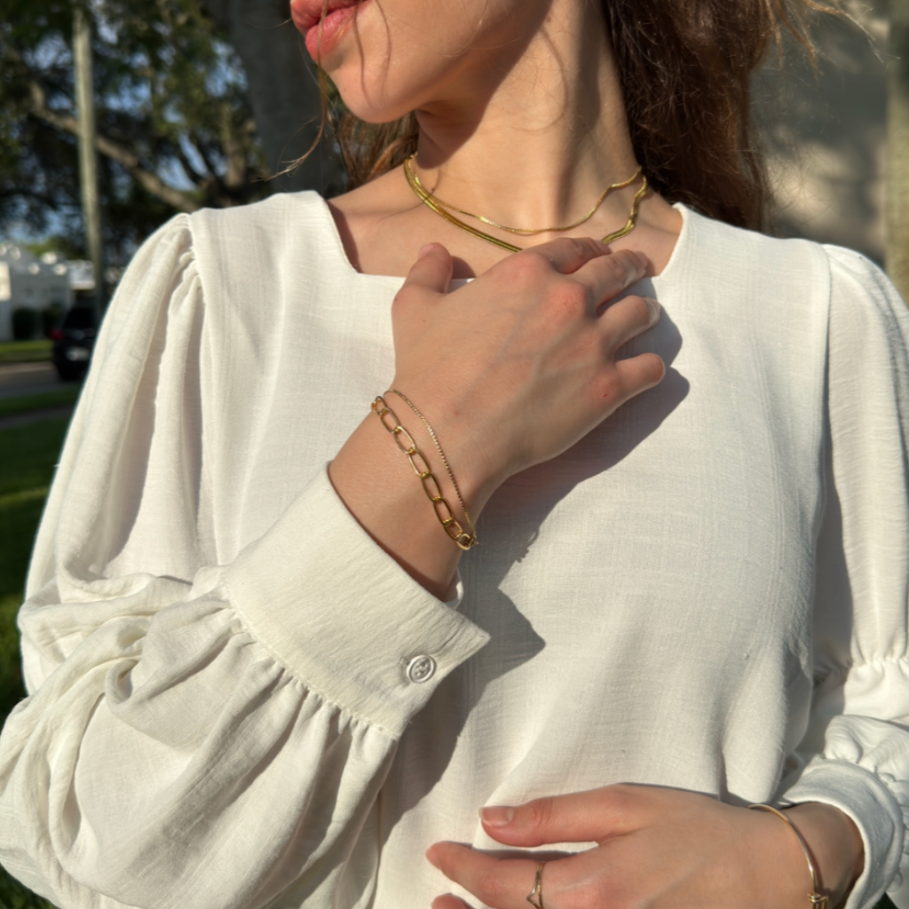 Twisted Oval Bracelet