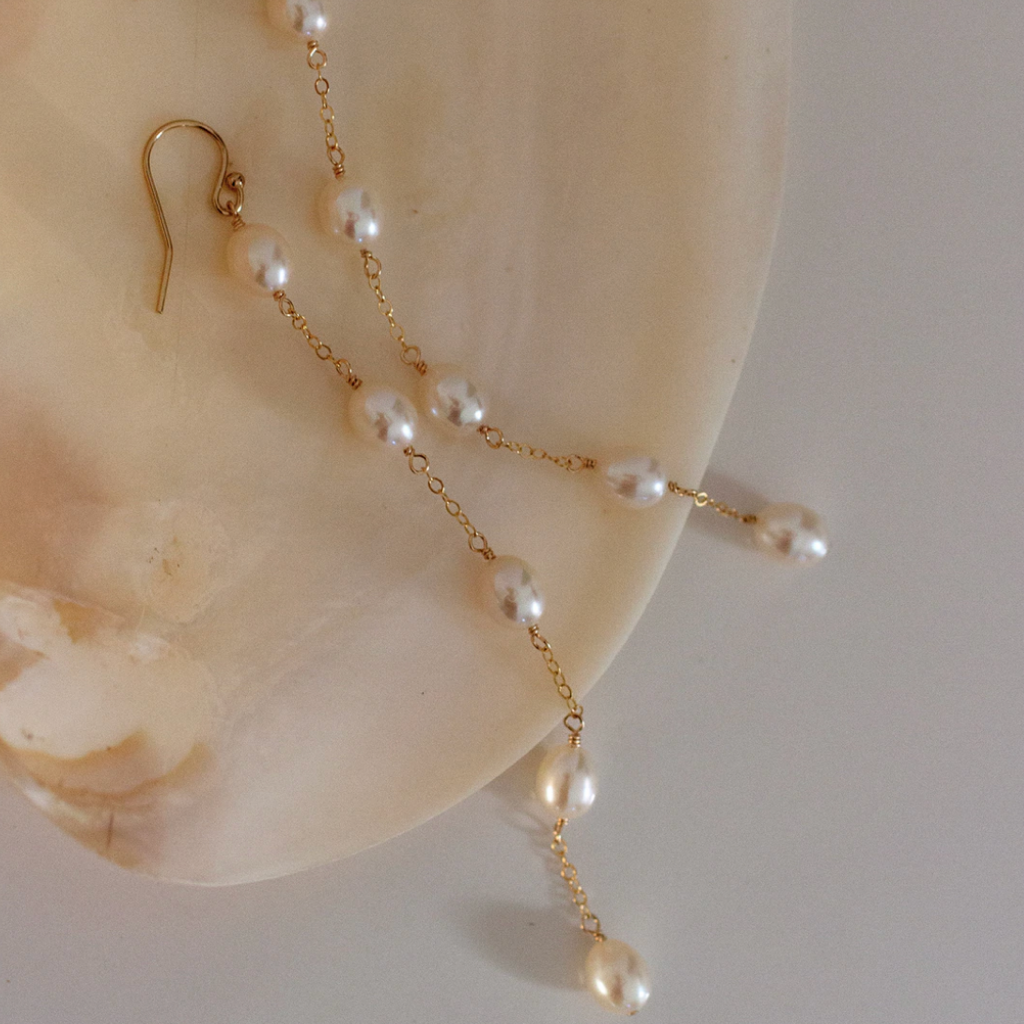 Pearl Tendril Earring