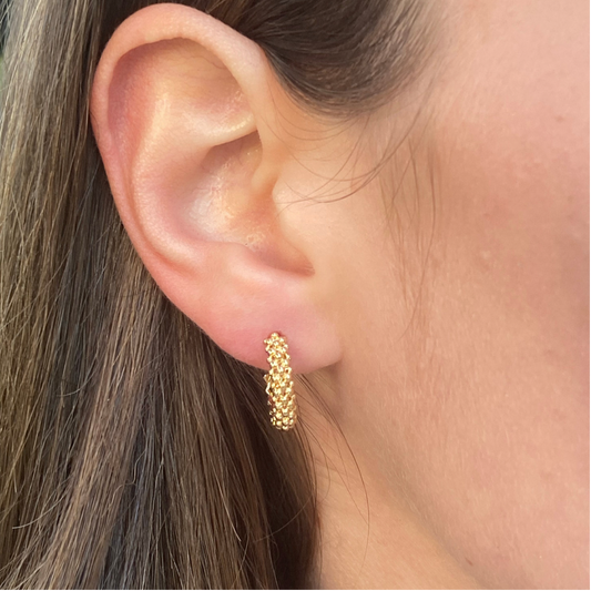 Beaded Hoops