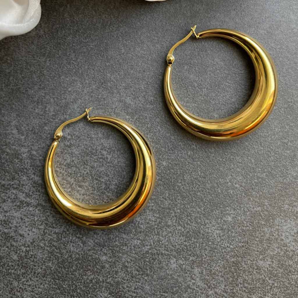 Gold Hoop Earrings