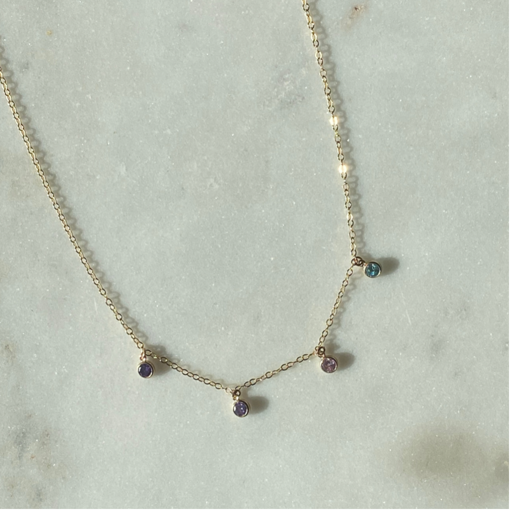 Colorful CZ Necklace