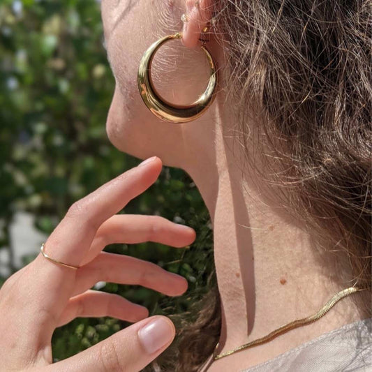 Gold Hoop Earrings