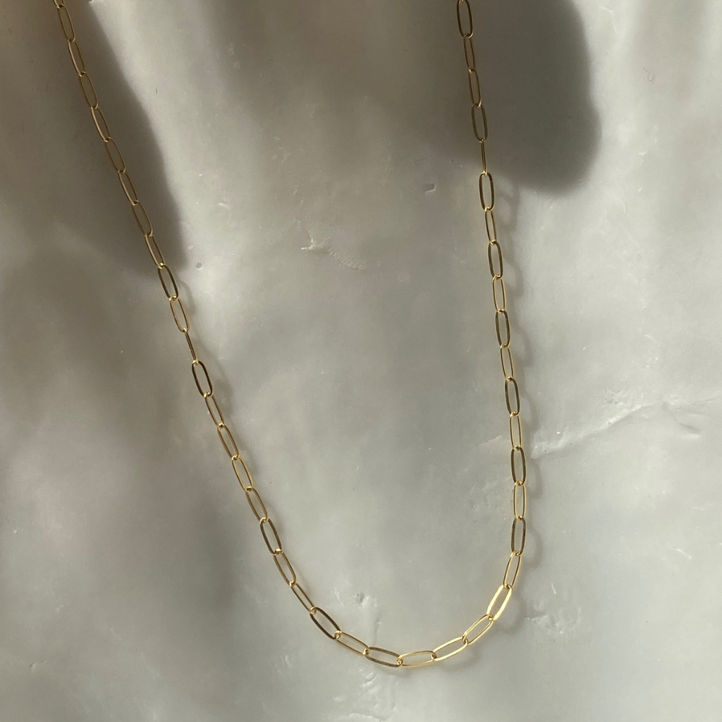Dainty Paperclip Necklace