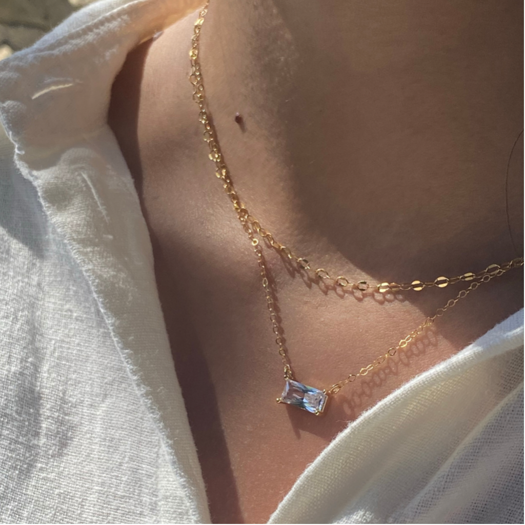 Baguette Necklace