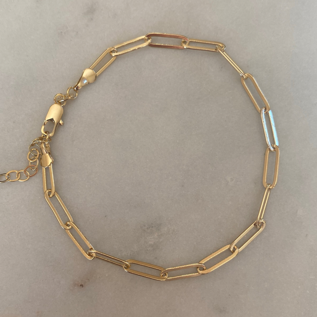 Thick Paperclip Anklet