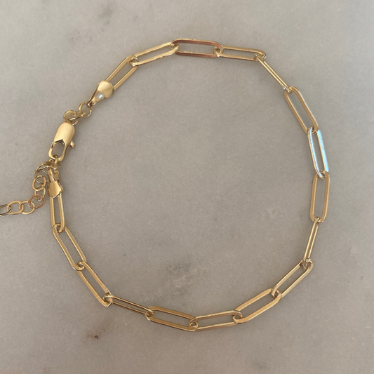 Thick Paperclip Anklet
