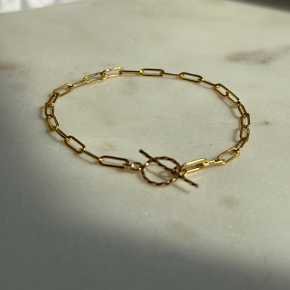 Hammered Toggle Bracelet