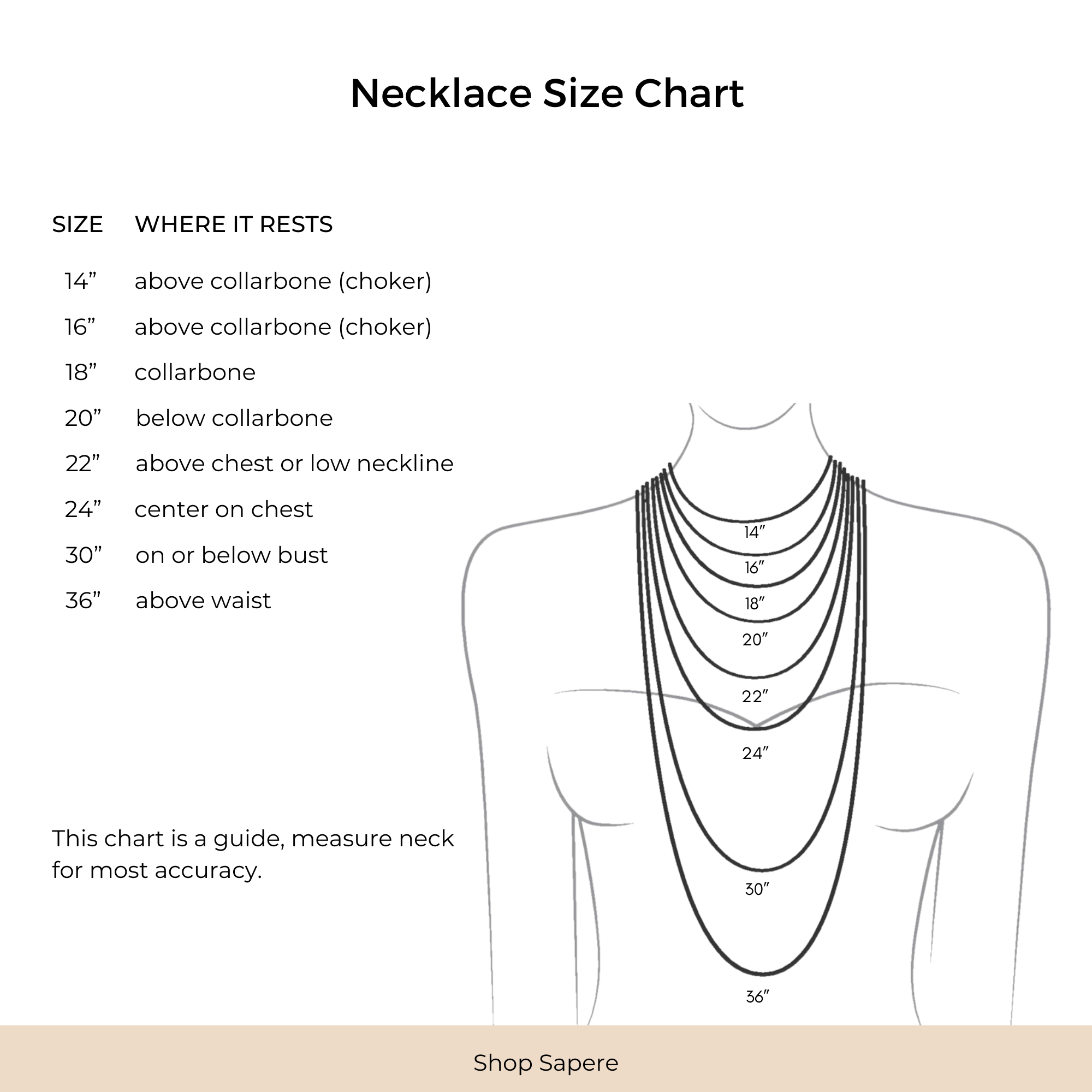 Powell's Owls Teething Necklace Sizing Chart – Powell's Owls
